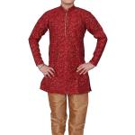 Pro-Ethic Style Developer Handloom Jacquard Silk Kurta Set for Boys | Traditional Ethnic Wear | Indian Dress for Kids | Pack of 1 (S-117)