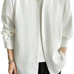 Leriya Fashion Men's Formal Button Down Shirt – Slim Fit Shirt's for Men | Textured Long Sleeve Polycotton| Business & Meeting Ready (Available in Plus Size)