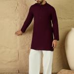 House of Pataudi Mandarin Collar Kurta Payjama Kurta Sets